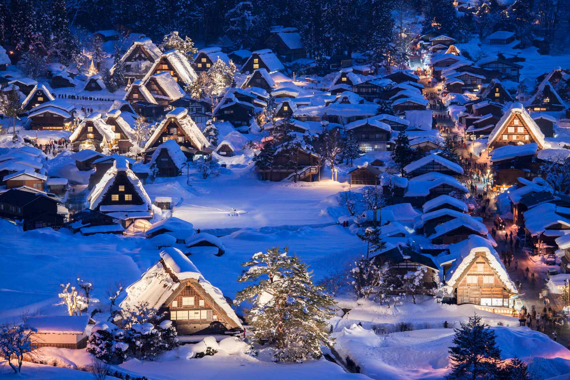【世界遺産】雪景色のライトアップ白川郷を堪能！古都・金沢の街を満喫♪
